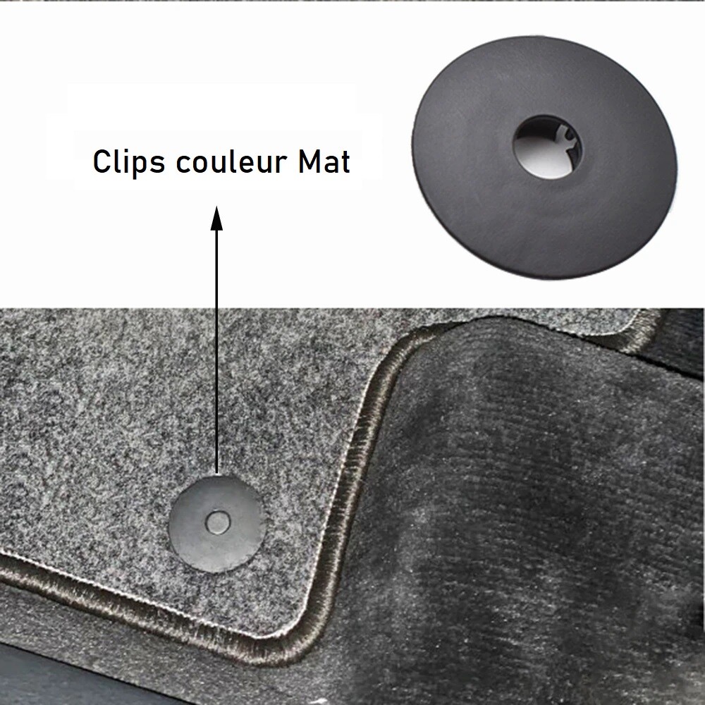 Clips de fixation de tapis de sol pour Peugeot et Citroen, pinces