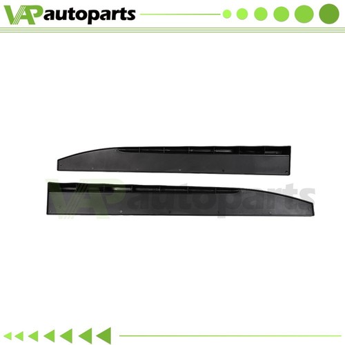 For 2pc 31" X 4" Universal Black Side Skirt Rocker Splitters Winglet Diffuser - Picture 2 of 8
