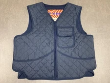 Point Blank Body Armor Vest Carrier No Plates 46/48 Blue Quilted Preowned