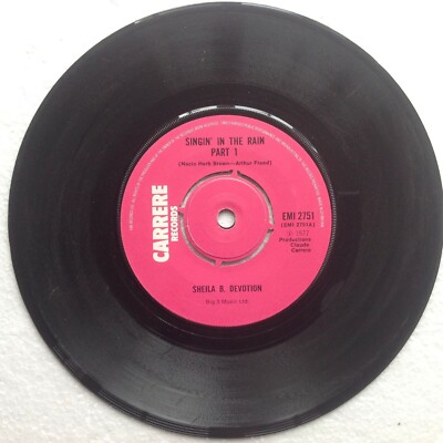 SINGIN IN THE RAIN PART 1,SHEILA B DEVOTION,CARRERE LABEL,EMI2751