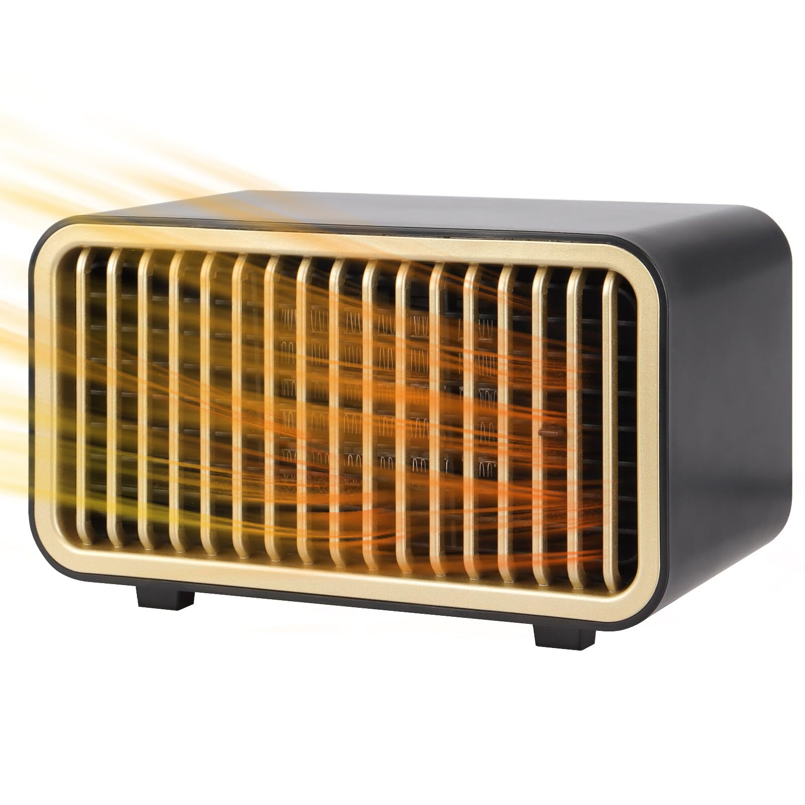 Portable Space Heater, 550W / 900W Electric Heater Warmer Two Modes Energy Ef...