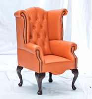 Childrens Kids Armchair Chesterfield Scroll Wing Many Colours Leather Wood Legs Childrens Kids Armchair Chesterfield Scroll Wing Many Colours Leather Wood Legs