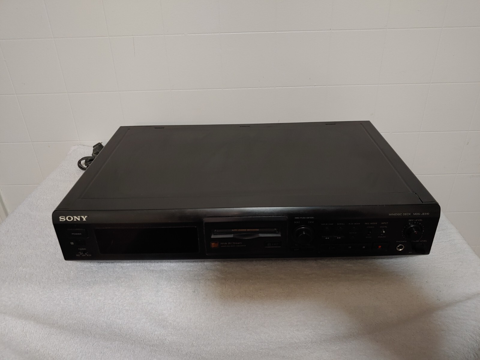 Sony MDSJE510 MiniDisc Recorder Black 27242524910 eBay