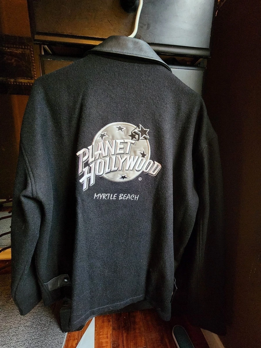 Vintage Bomber Planet Hollywood Jacket 90s Myrtle Beach SC Large