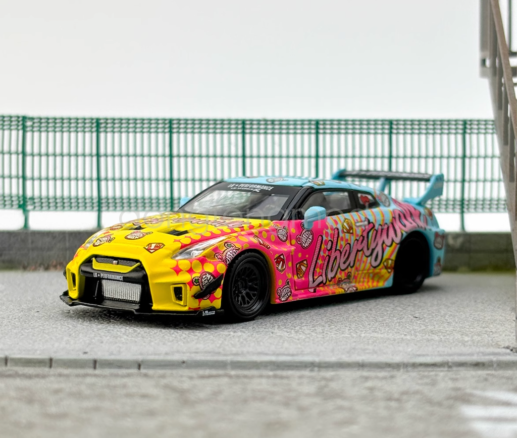 MiNiGT Nissan GTR LBWK Kuma 10台セット MINIGT 1:64 Scale LBWK Kuma 35GT-RR R35 GTR Sports Diecast Metal