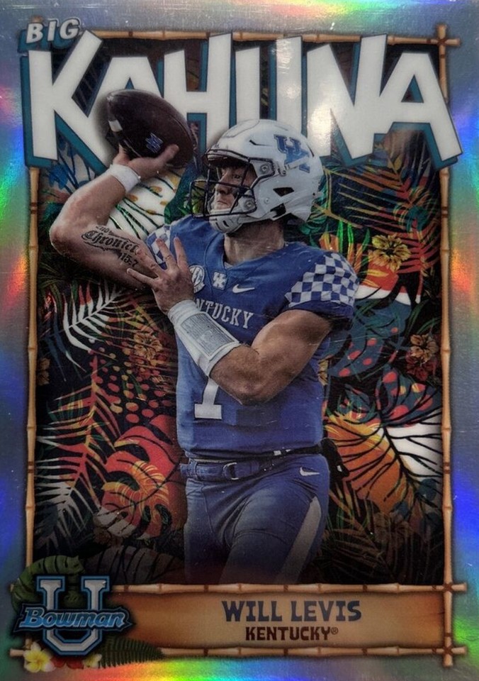2022 Bowman University Chrome Will Levis #TBK-7 - 1 of 1
