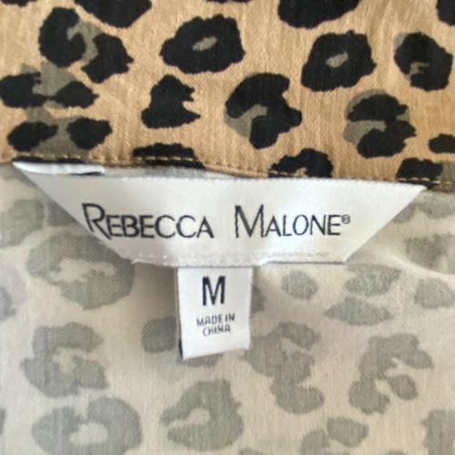 Chaqueta Rebecca Malone Estampado Leopardo Mujer M Denim Estilo Chaqueta Tela Elástica - Imagen 10 de 11