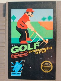 NES GOLF Classic Nintendo 1985 Authentic NES TESTED! WORKING!! 5 Screw NICE!