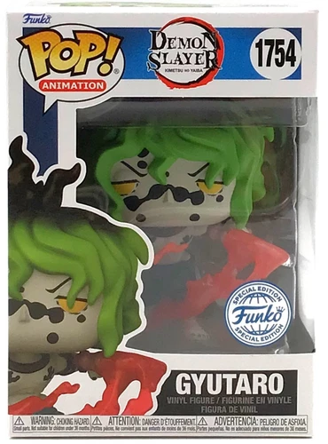 Funko Pop! Demon Slayer Gyutaro Demon Art #1754 Special Edition with Protector