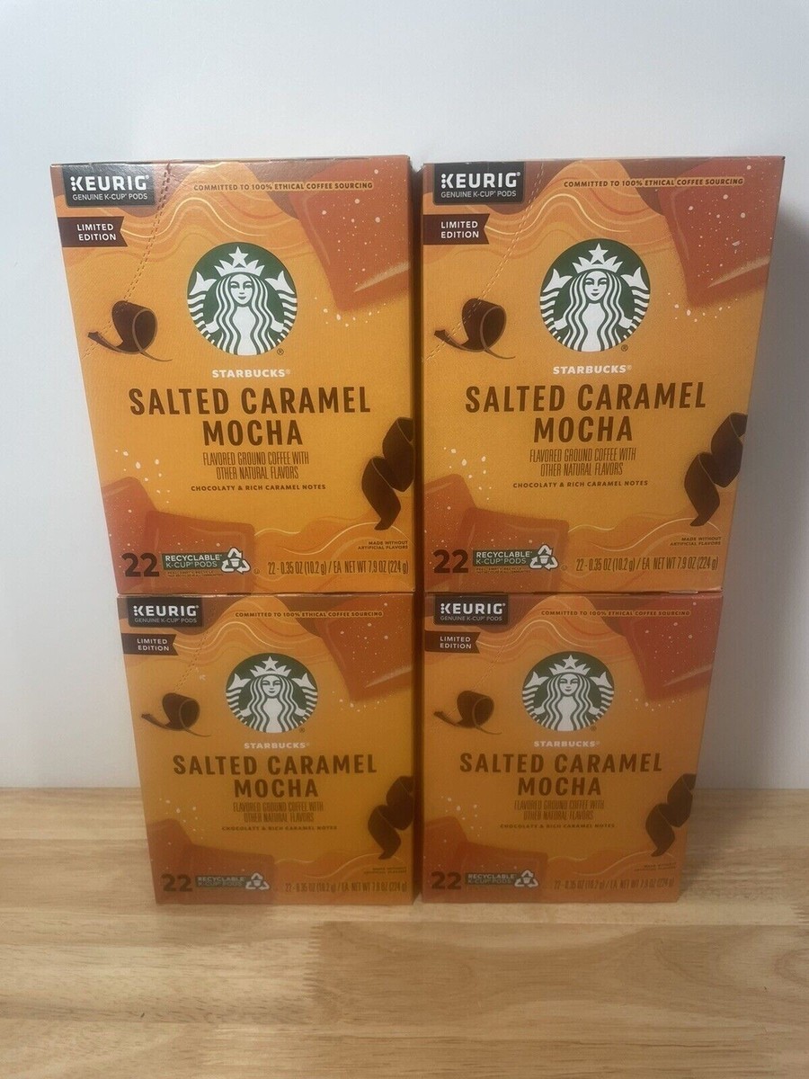 Starbucks Salted Caramel Mocha Coffee KCup Pods, 10Pack