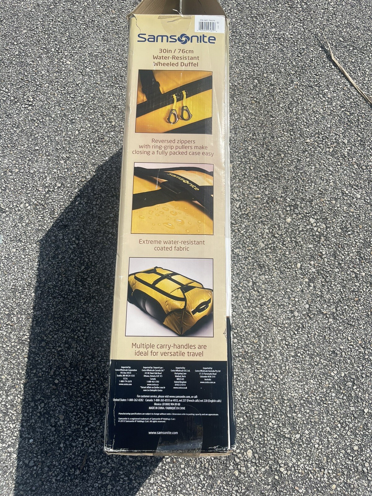 Samsonite 30" Wheeled Duffle Bag Water Resistant Handle Luggage