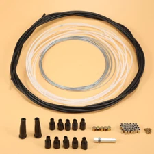 5Metres Motorcycle Diy Throttle Cable Kit Nipples Ferrules For Pit / Dirt Bike