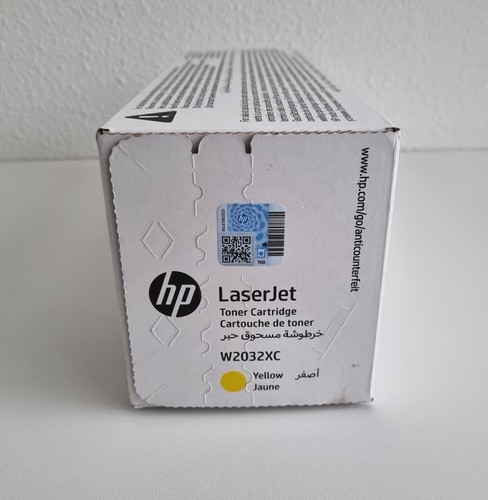 Cartouche de toner jaune LaserJet HP W2032XC d'origine NEUVE - Photo 2/4