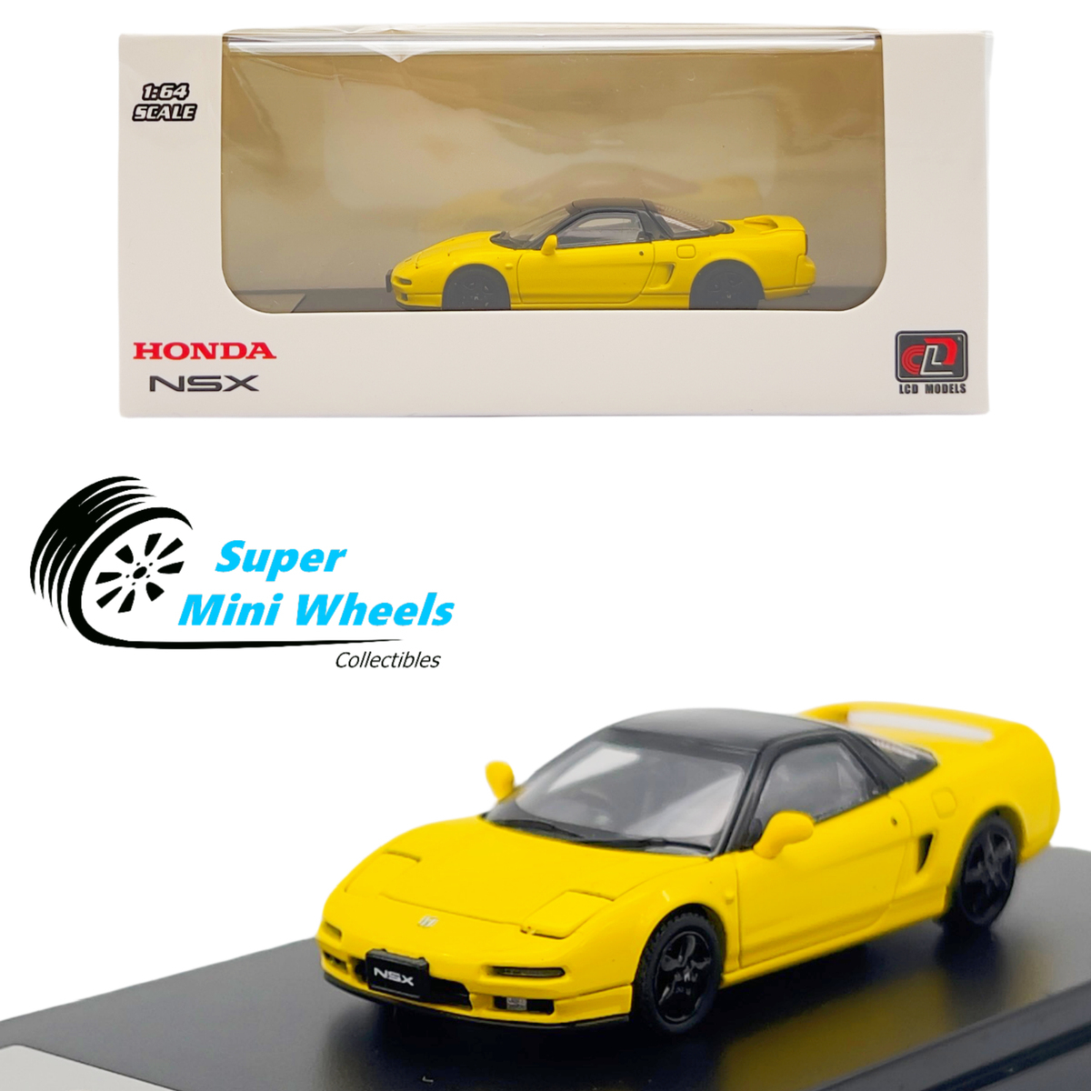 LCD Models 1:64 - Honda NSX NA1 (Yellow) Diecast Model | eBay
