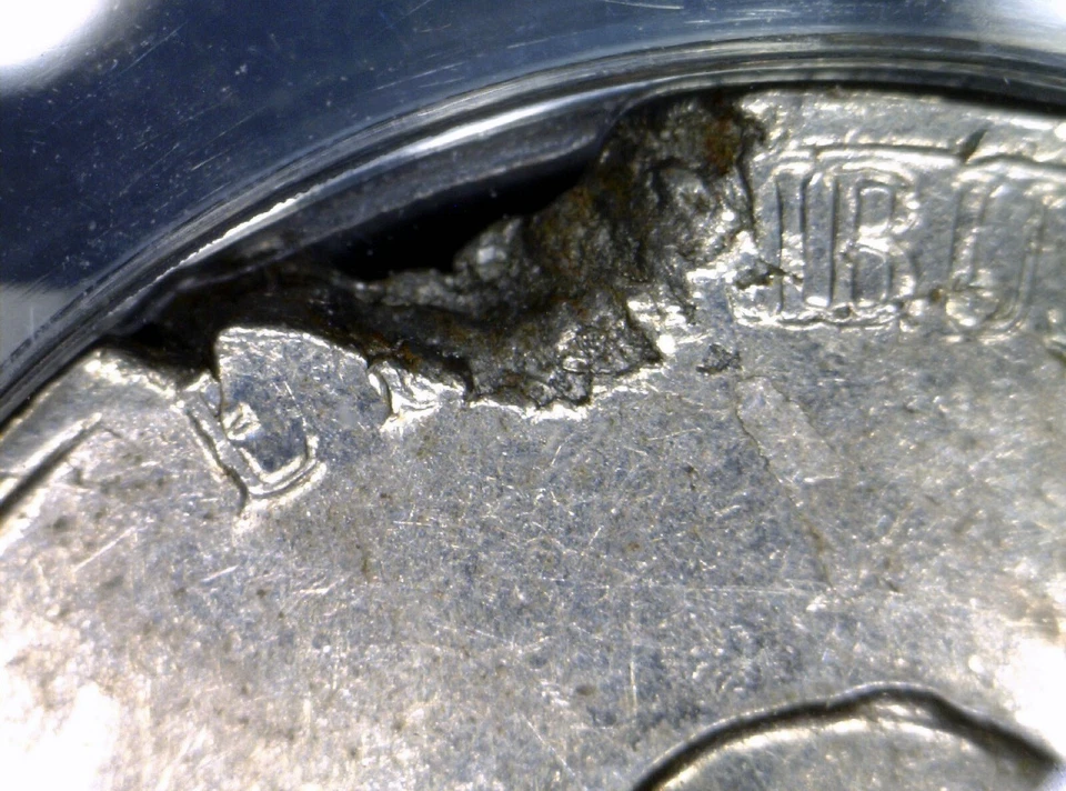 1963 ERROR ANACS EF45 Ragged Clip Jefferson Nickel UNDER WEIGHT Clipped Coin NR - Image 3 of 4