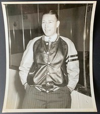 1940s Dit Clapper Type 1 Original Photo NHL Hockey Hall Of Famer Boston Bruins