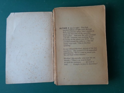 Vintage Corgi 1st Ed 1956 PB Forbidden Planet W.J. Stuart - See Description - 第 12/12 張圖片