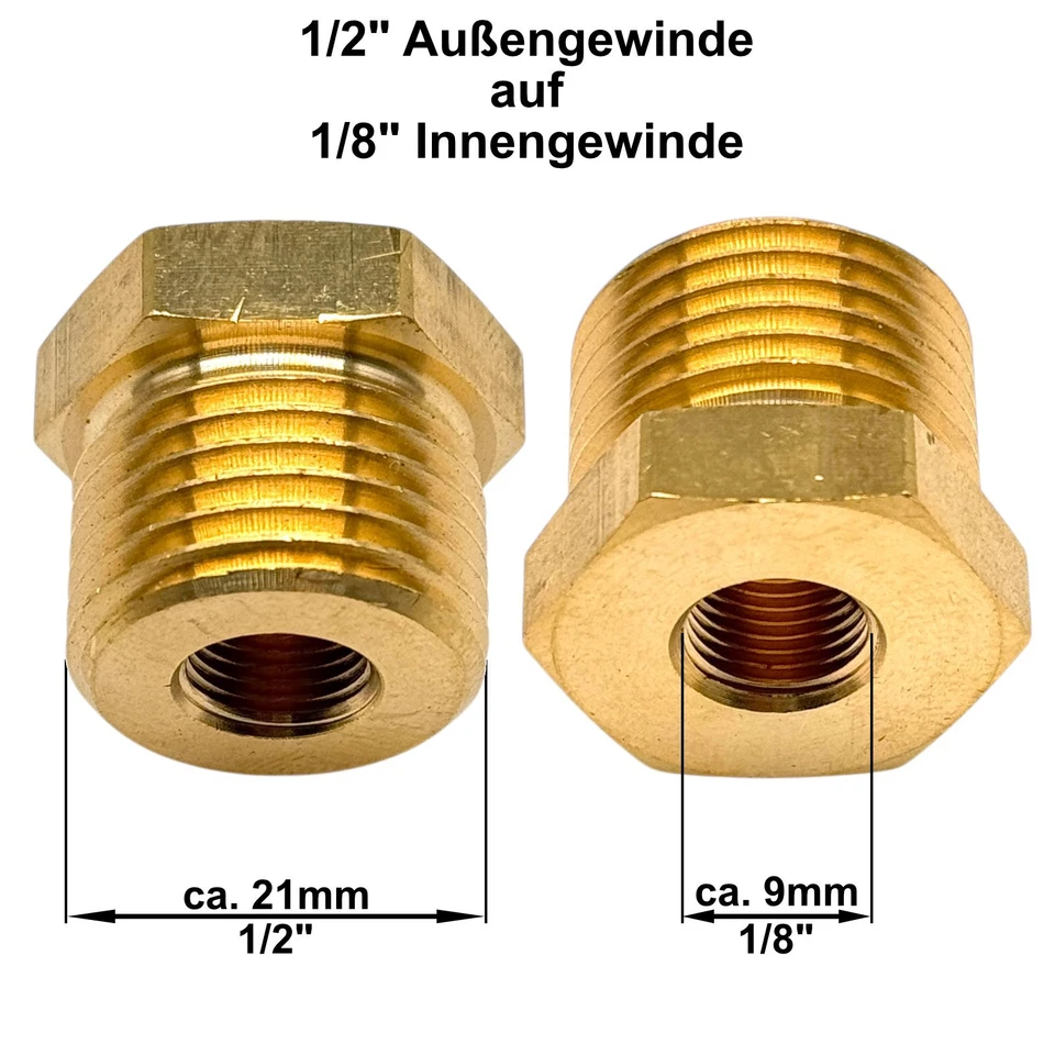 Adattatore Filetto Riduttore Connettore Alta Pressione Capezzolo Accessori IG Ag - Immagine 4 di 4