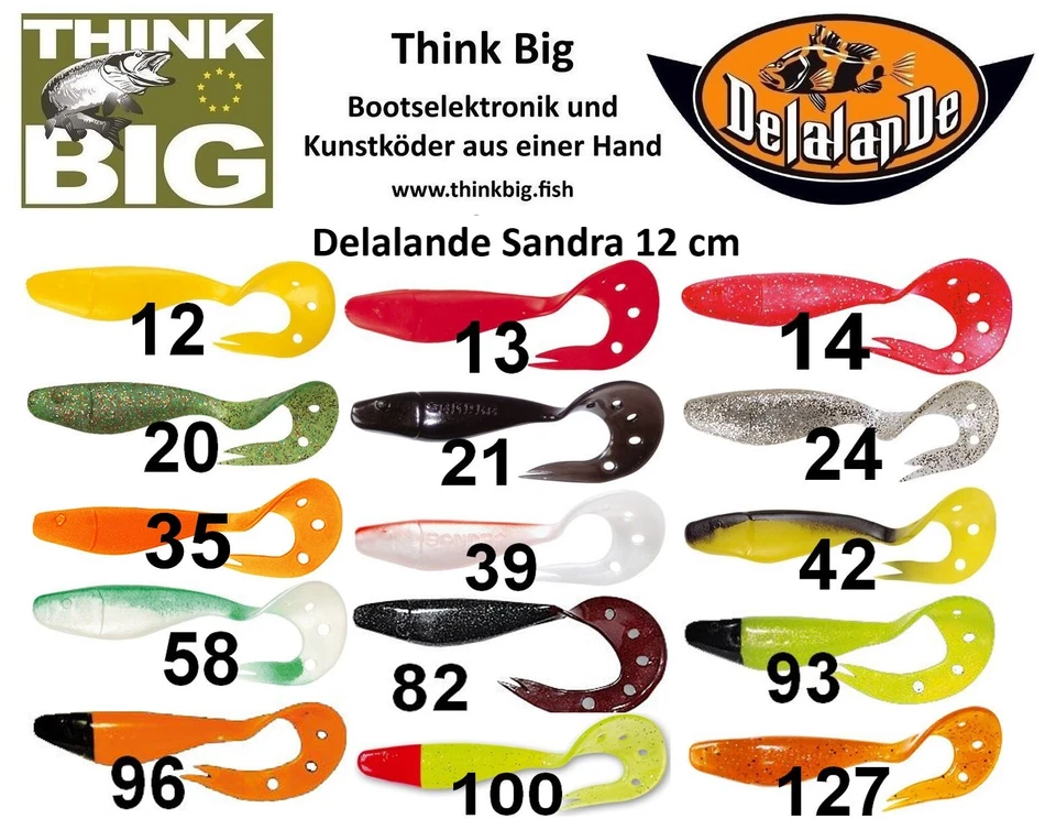 ✅Delalande Sandra 12 cm, Top für Barsch, Zander & Hecht, Gummifisch, Kunstköder✅