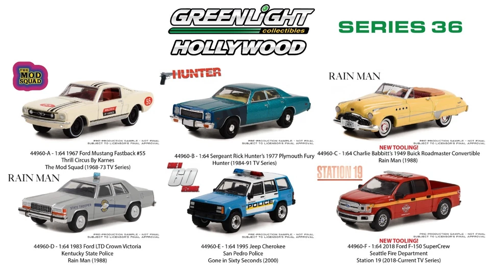 Greenlight - 1949 Buick Roadmaster - Rain Man - 44960-C - 1:64 - Hollywood 36 - Immagine 3 di 4