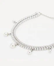 New in Gift Box 5720870 Ariana Grande x Swarovski Crystal Pearl Tennis Bracelet