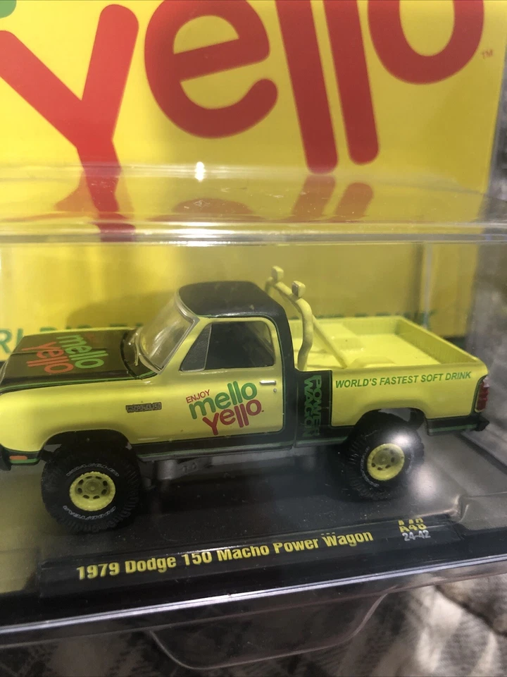 NEW 2024 M2 Machines Chase Mello Yello 1979 Dodge 150 Macho Power Wagon - Image 3 of 3