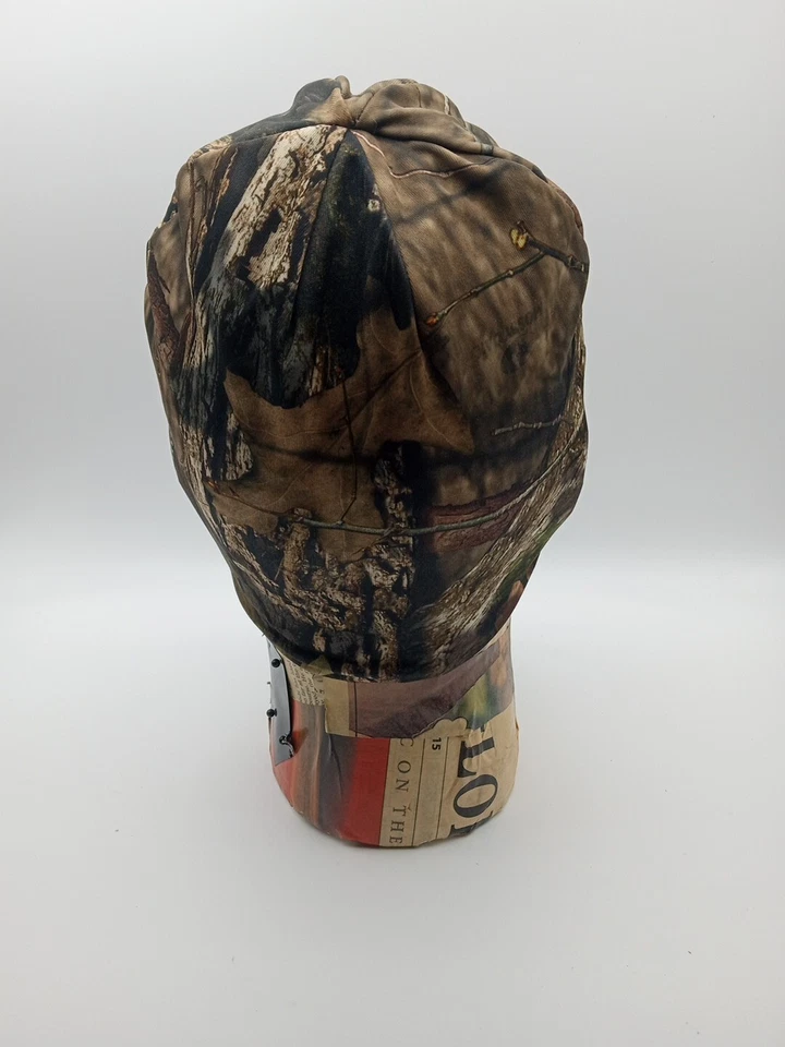 Mossy Oak Women's Camo Lined Beanie Pink Logo  - Image 3 of 4