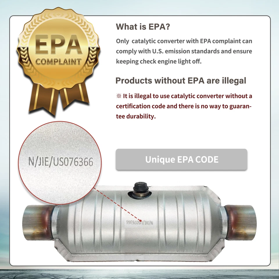 Left&Right Catalytic Converter for GMC Savana 2500/3500 2006-2010 4.8L/6.0L - Image 3 of 4