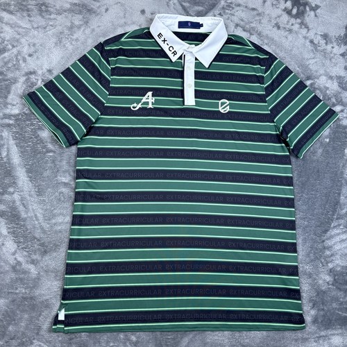 EXTRACURRICULAR 4 Aces Mens Large LIV TOUR Golf Polo Shirt Geo Print UEC - Picture 4 of 13