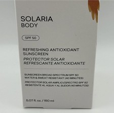NIB Toty Solaria Body SPF 50 Sunscreen Antioxidant Gel To Cream 5 Floz Exp 6/27