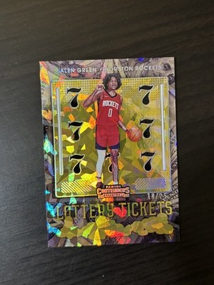 Jalen Green 2021-22 Contenders Rookie Lottery Ticket Cracked Ice /25 #2 RC SSP