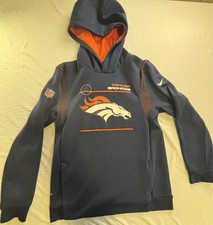 Nike NFL On Field Denver Broncos Hoodie Youth Large 14/16 Dri-Fit Navy