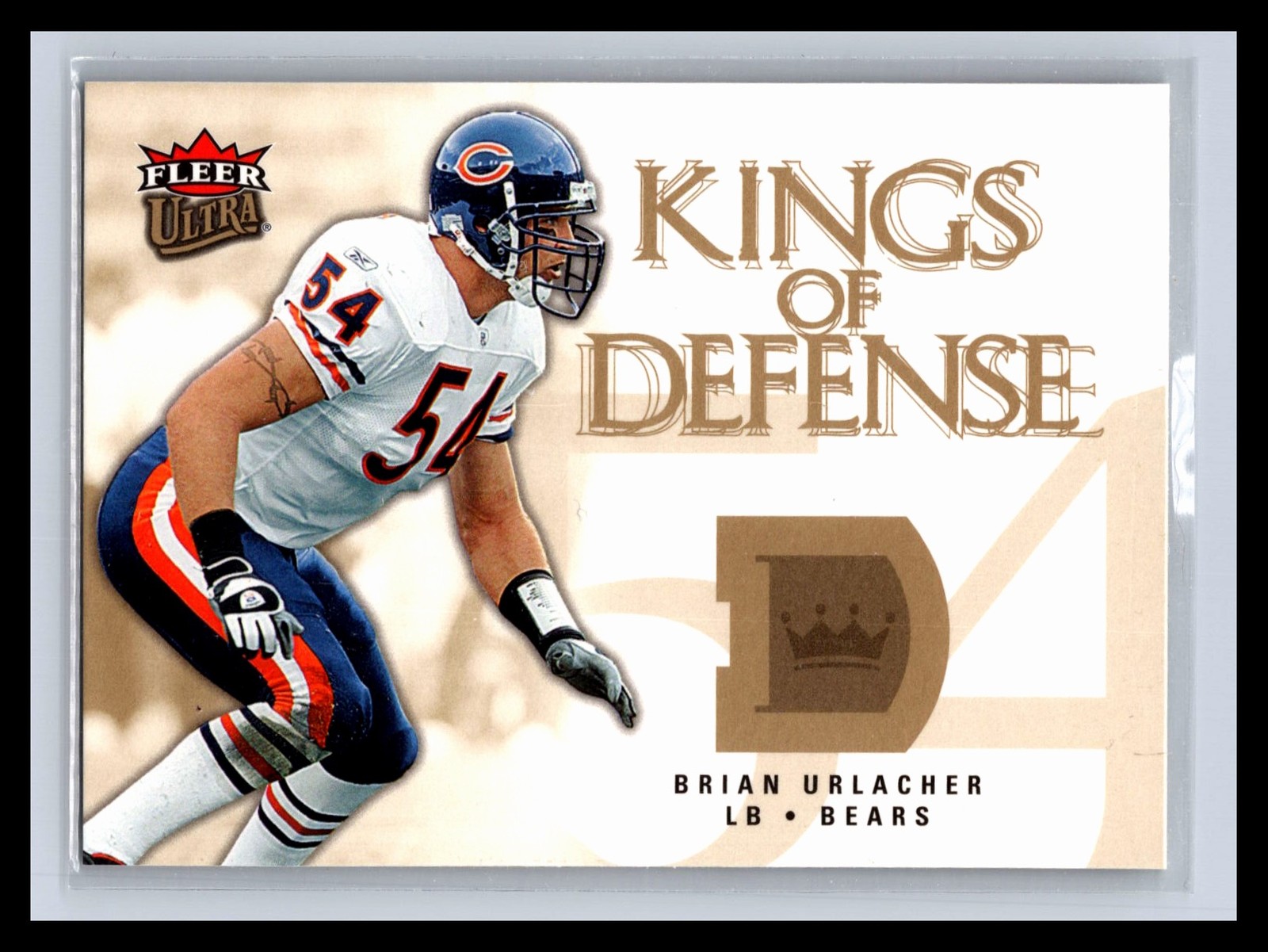 2006 Fleer Ultra #KD-BU Brian Urlacher Kings of Defense Chicago Bears