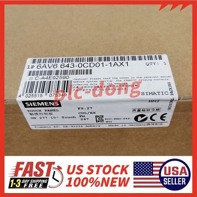 6AV6 643-0CD01-1AX1 Industrial HMI Siemens 10.4'' 640x480 Resolution