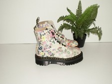 Dr. Martens SINCLAIR floral mash up quad platform boots UK 6 EU 39 US 8 (1420)