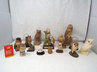 Owl Ornament Collection Ceramic Incl Leonardo #3 LT10