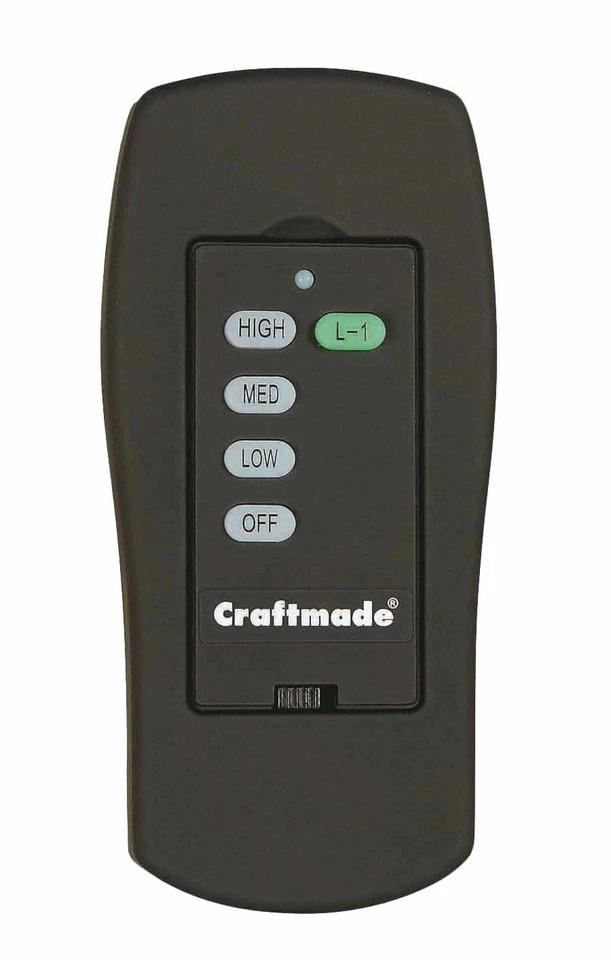 Craftmade UCI-REMOTE Black Uci Ceiling Fan Remote Control - Image 2 of 2