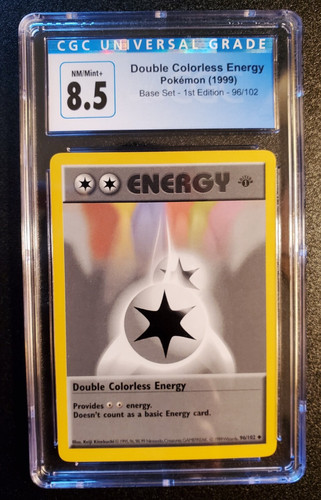 Double Colorless Energy (1st Edition) graded CGC 8.5 for sale on eBay