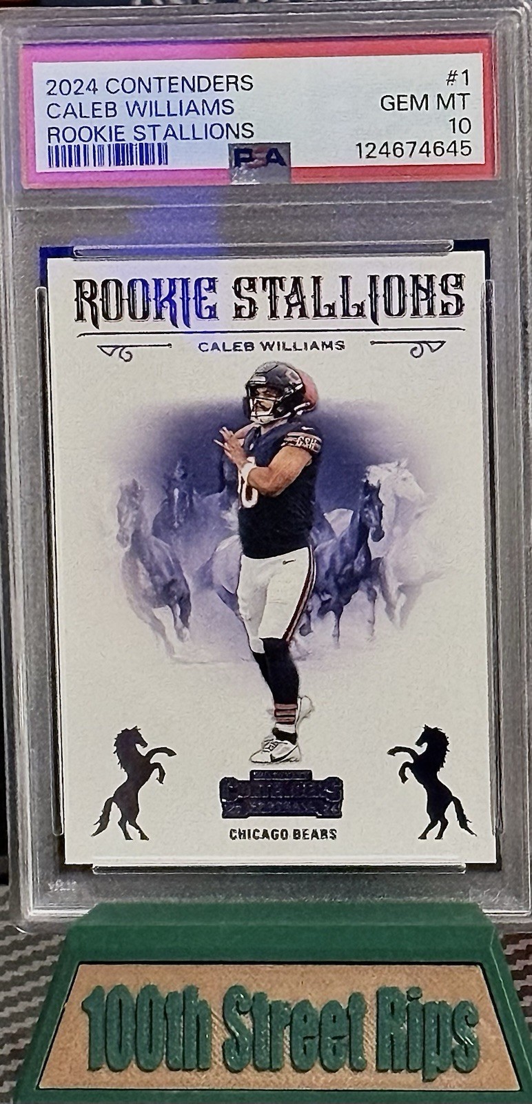 Caleb Williams Panini Contenders Rookie Stallions #1 Base