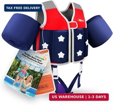 Kids Pool Floaties 1-2-3-5-7-9 Years Old, Toddler Swim Vest 20-30-50-70 Pounds,