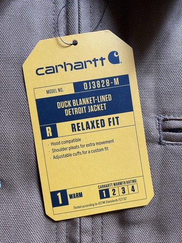 Lockheed Martin ICBM Brown Carhartt Duck Detroit Jacket (Size XL Extra Large) - Picture 4 of 13