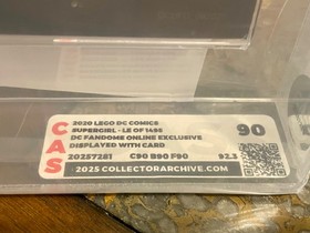 LEGO 2020 SUPERGIRL DC FANDOME CAS 90 NOT AFA SDCC RARE!