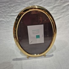 Grosvenor Oval Brass Photo Frame Vtg Large Brass Frame Portrait 8 X 10" Photo