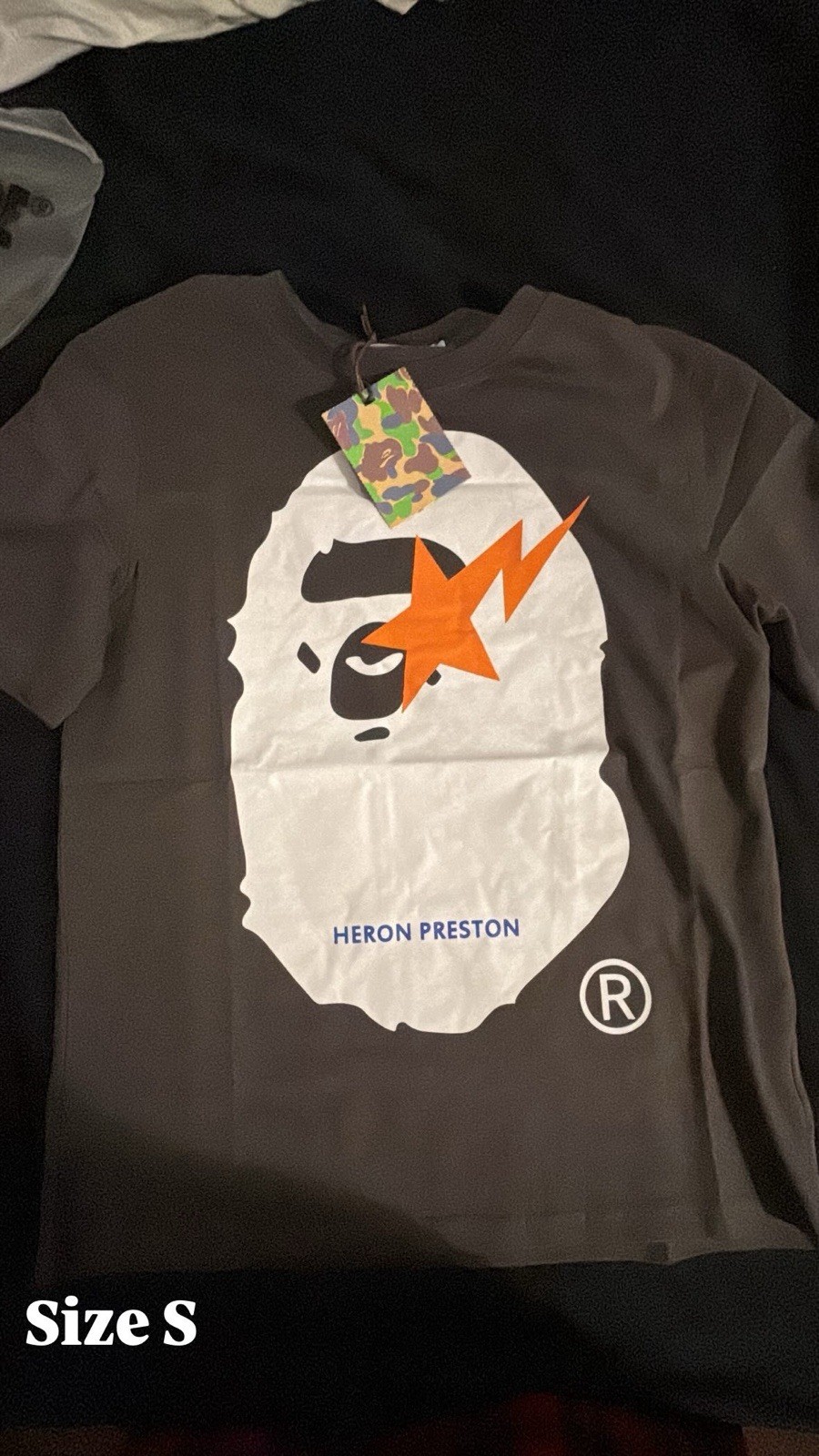 Bape Graphic Tee Streetwear Iconic Ape Head Design