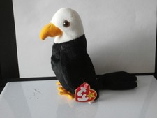TY Beanie Baby / Babies BALDY the Eagle RETIRED Rare MWMT