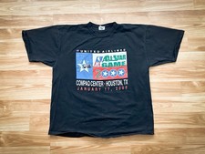 XXL Houston AEROS All Star Game 2000 United Airlines T Shirt DEFUNCT Team RARE