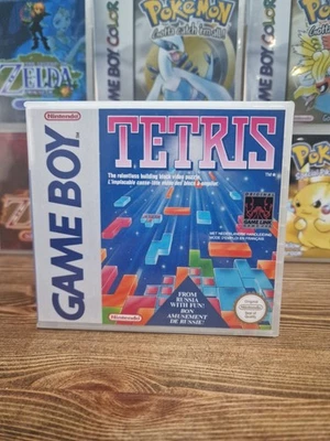 Tetris - Replacement Clear Plastic Game Case / Box For Nintendo Gameboy