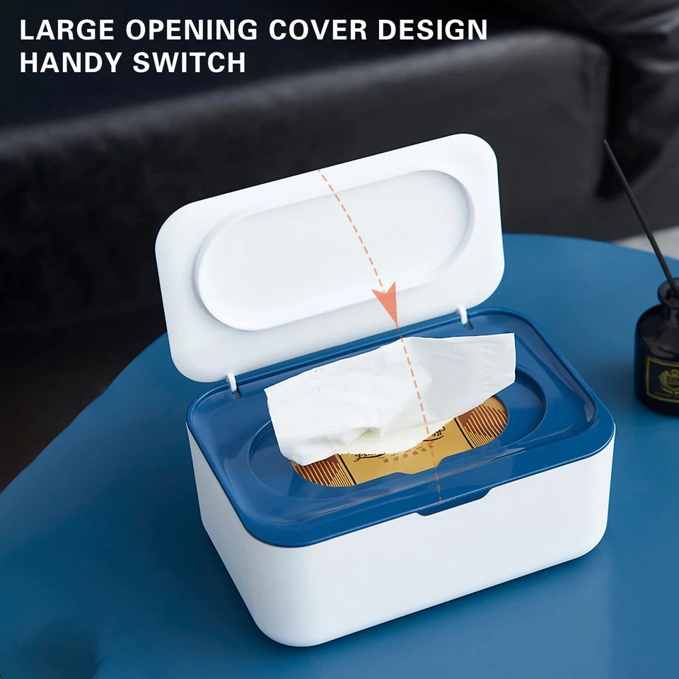 Estuche de almacenamiento dispensador para bebés contenedor de toallitas de baño con diseño de sellado, Foto 2 de 4