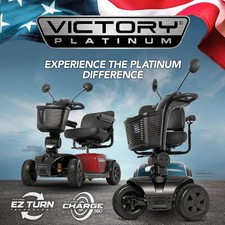Pride Mobility Victory Platinum 4-Wheel Mobility Scooter   400 lb Weight...