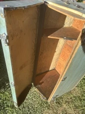 Antique Auto Trunk, Car Trunk, Wooden Trunk, Antique Car Trunk,